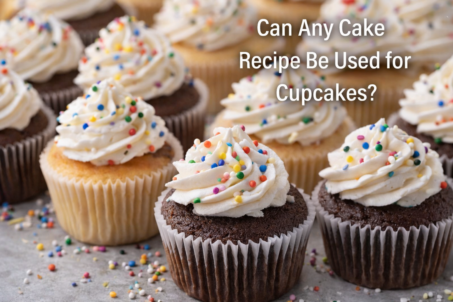 Can Any Cake Recipe Be Used for Cupcakes