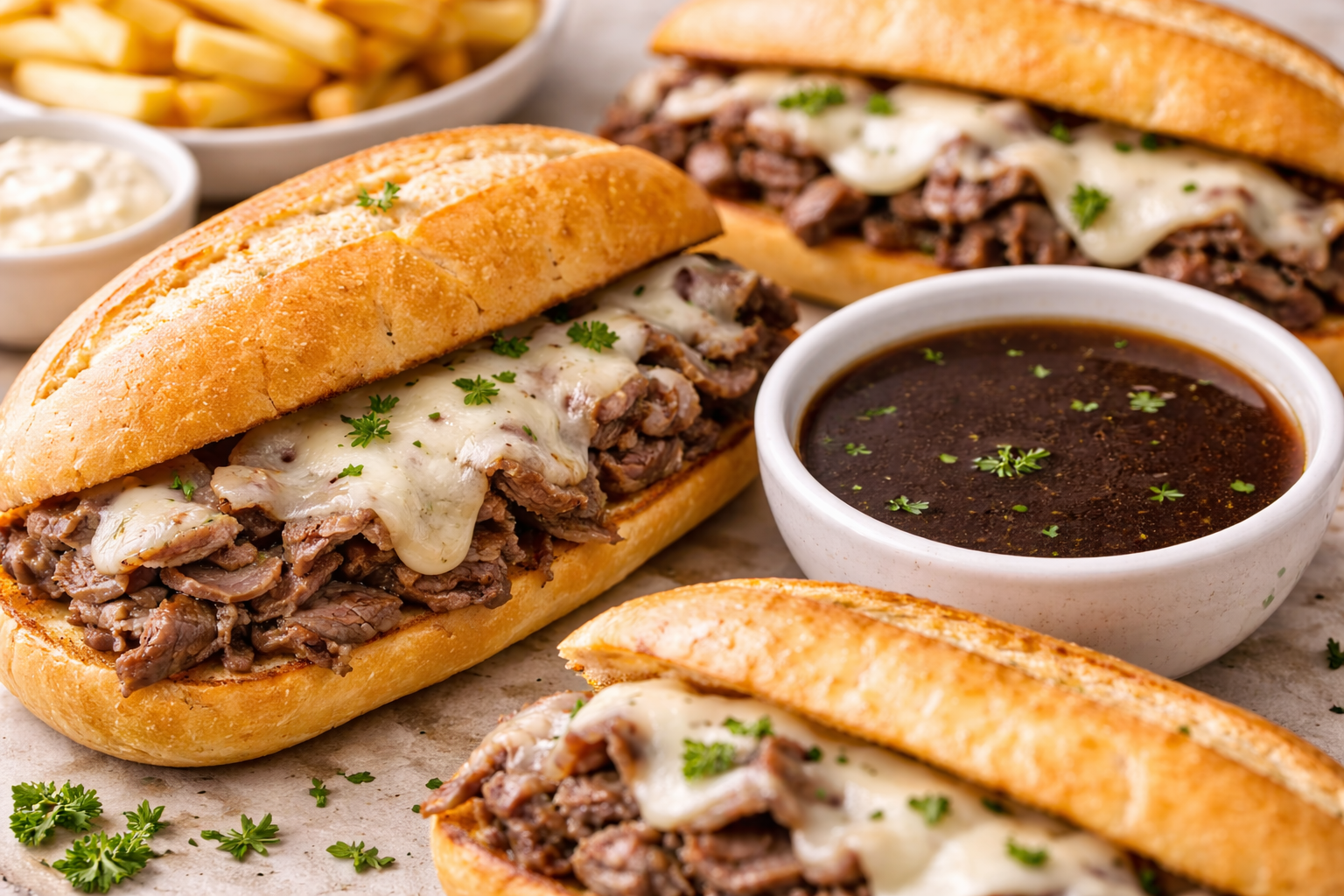 How to Make French Dip Sandwiches