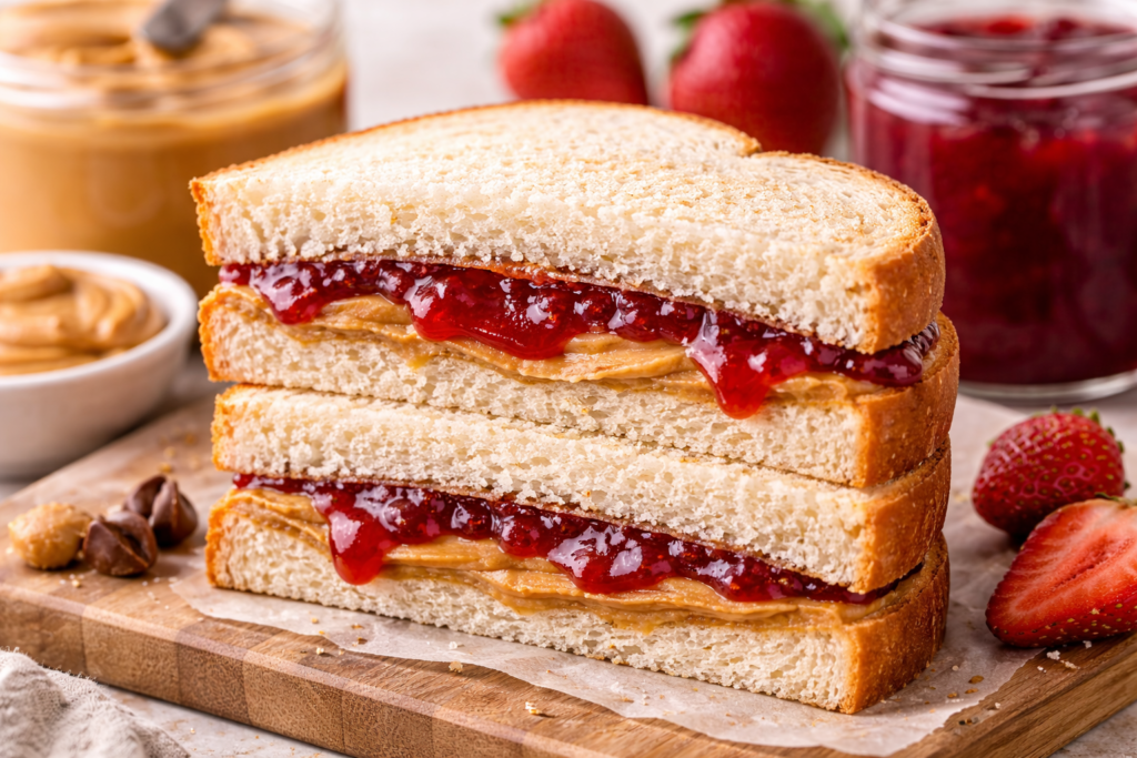 How to Make Peanut And Jelly Sandwich