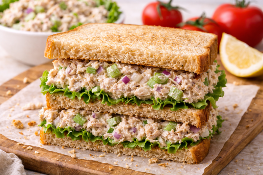 How to Make Tuna Salad Sandwich