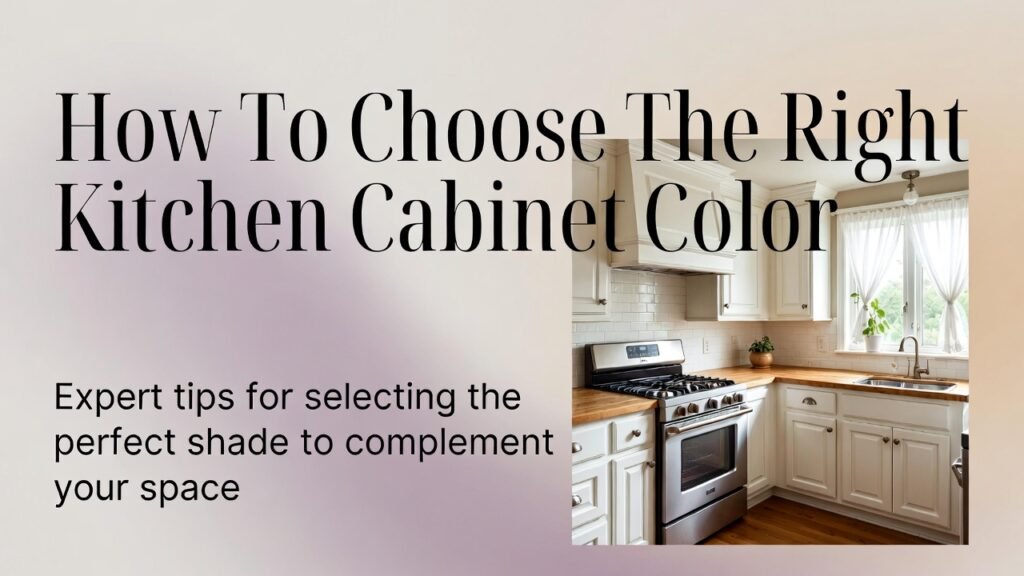 How To Choose The Right Kitchen Cabinet Color