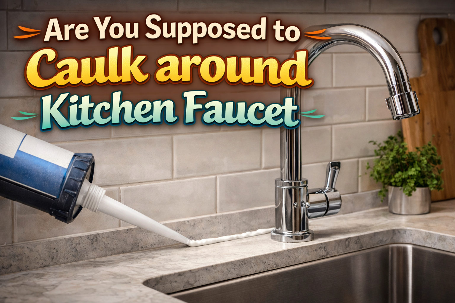 Are You Supposed to Caulk around Kitchen Faucet