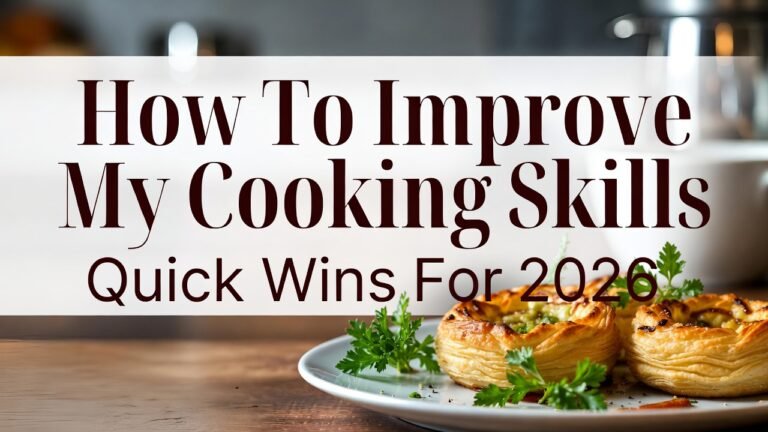 How To Improve My Cooking Skills Quick Wins For 2026