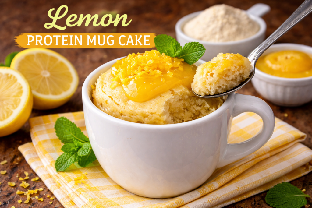 Lemon Protein Mug Cake