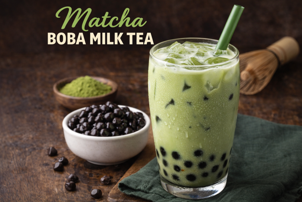 Matcha Boba Milk Tea