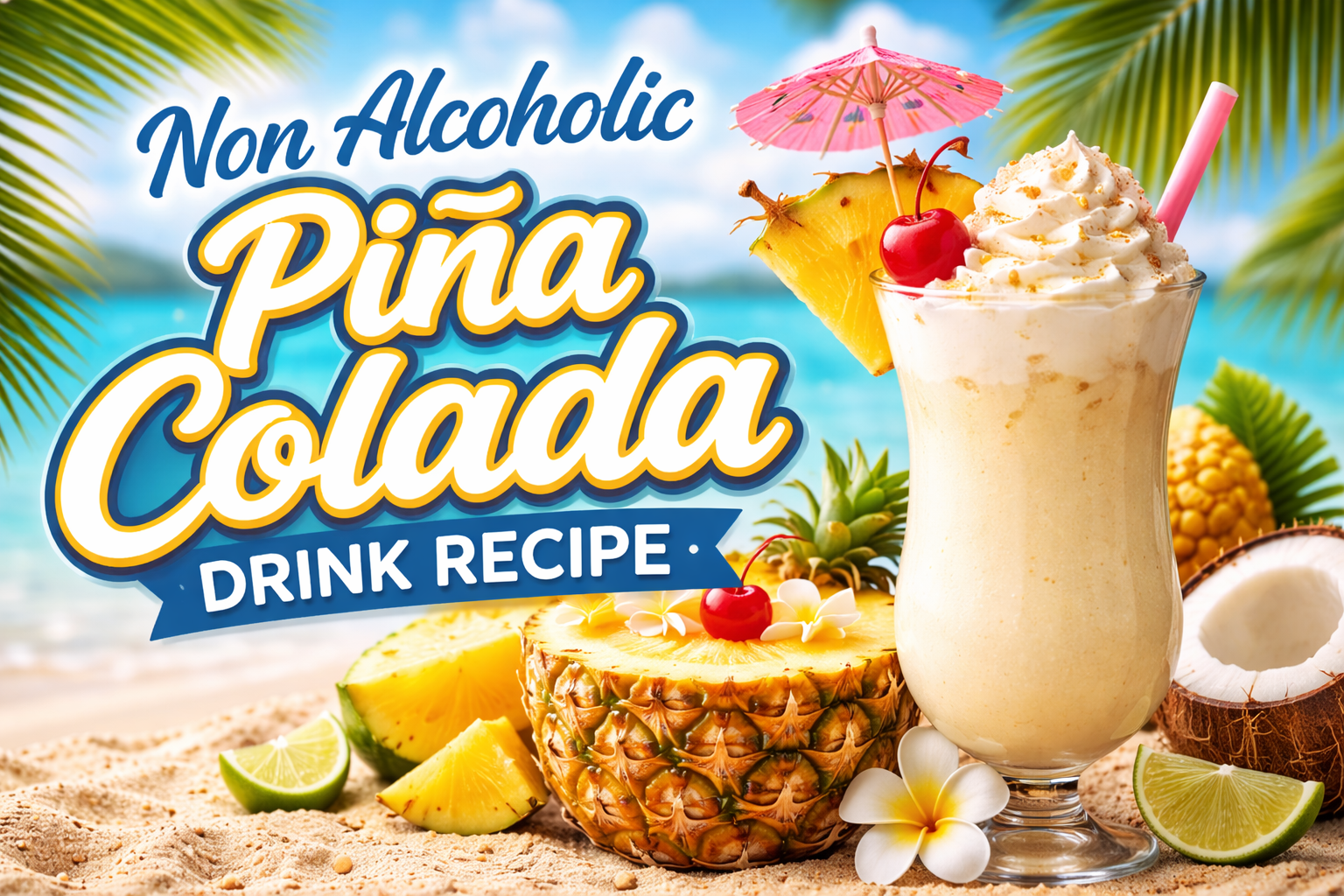 Non Alcoholic Pina Colada Drink Recipe