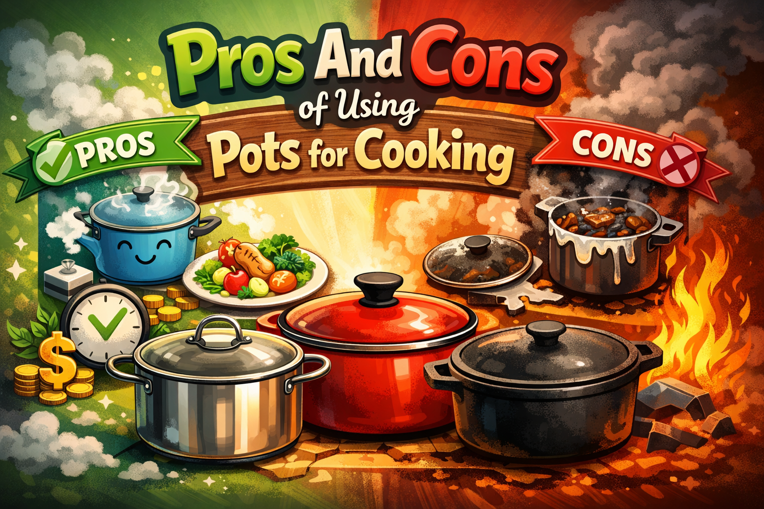 Pros And Cons of Using Pots for Cooking