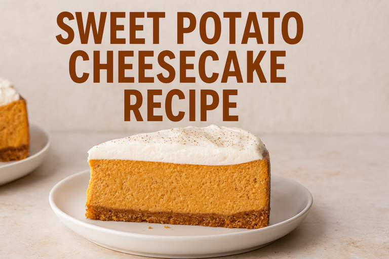 Sweet Potato Cheesecake Recipe