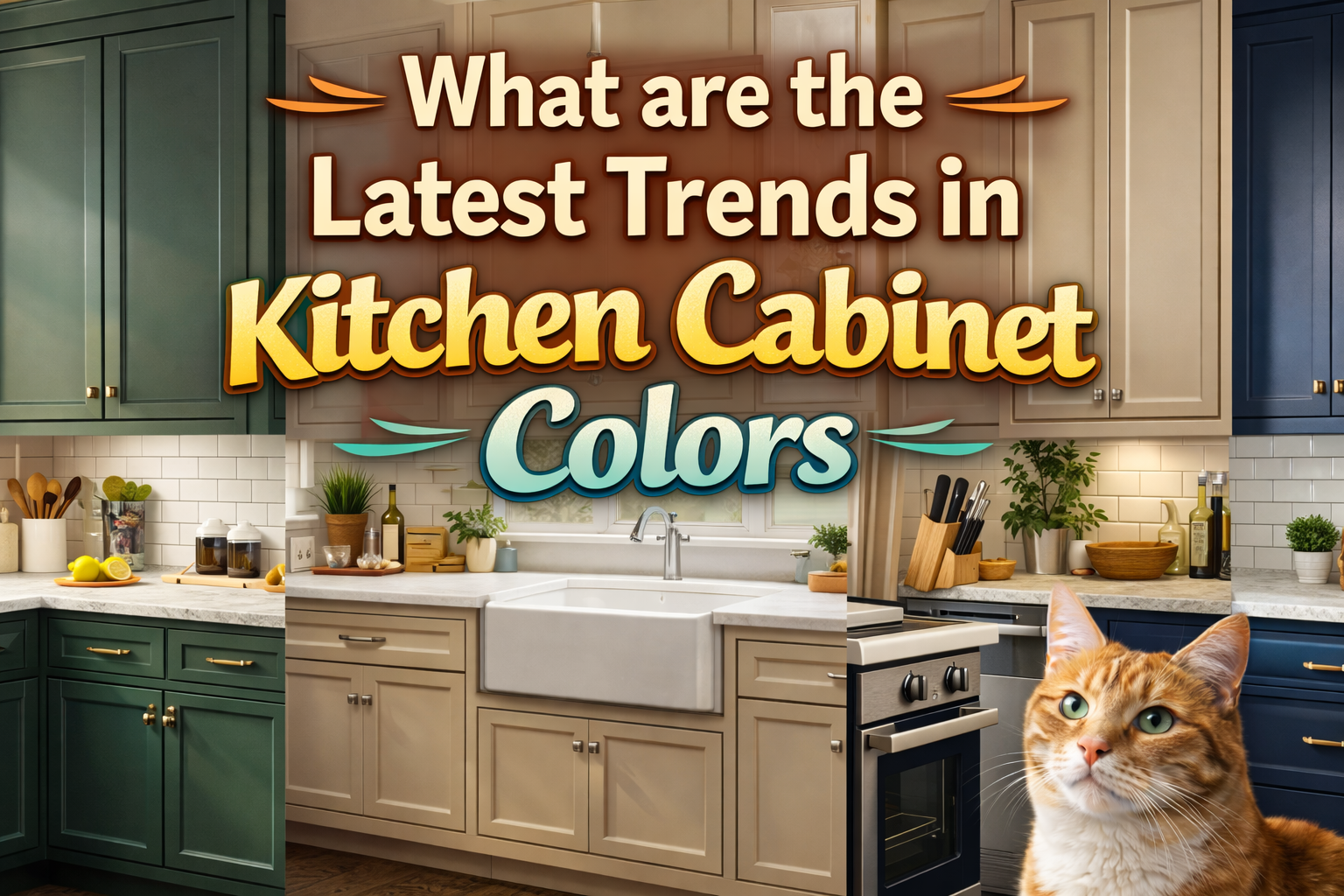 What are the Latest Trends in Kitchen Cabinet Colors