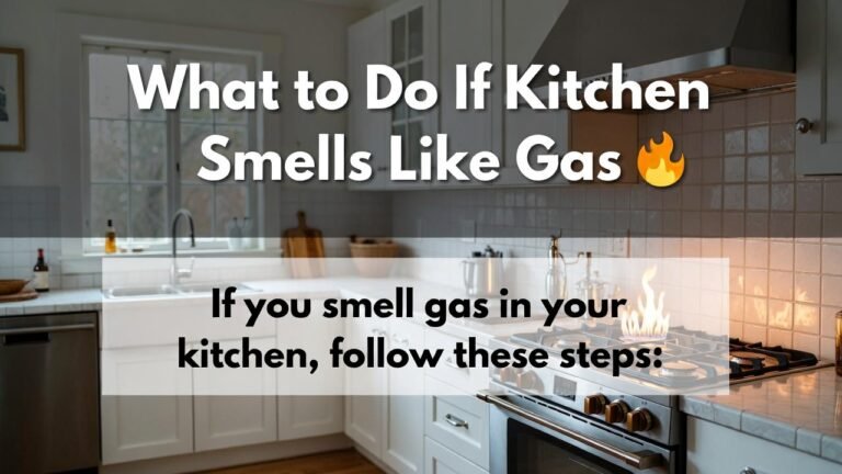 What to Do If Kitchen Smells Like Gas