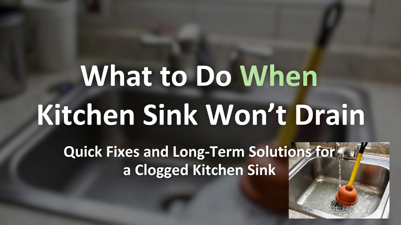 What to Do When Kitchen Sink Won'T Drain