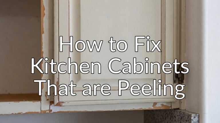 How to Fix Kitchen Cabinets That are Peeling
