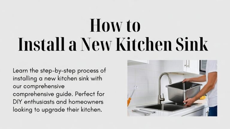 How to Install a New Kitchen Sink