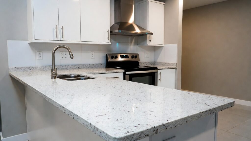 White Granite Kitchen Countertops