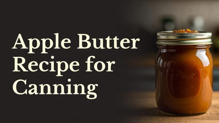 Apple Butter Recipe for Canning