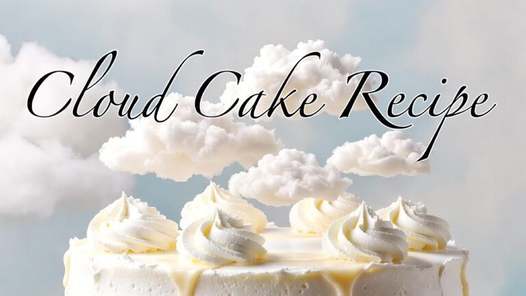 Cloud Cake Recipe