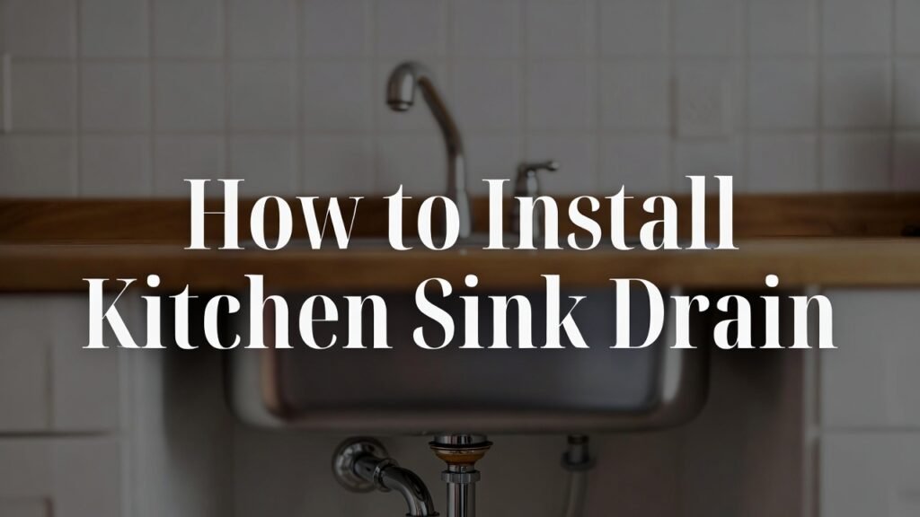 How to Install Kitchen Sink Drain