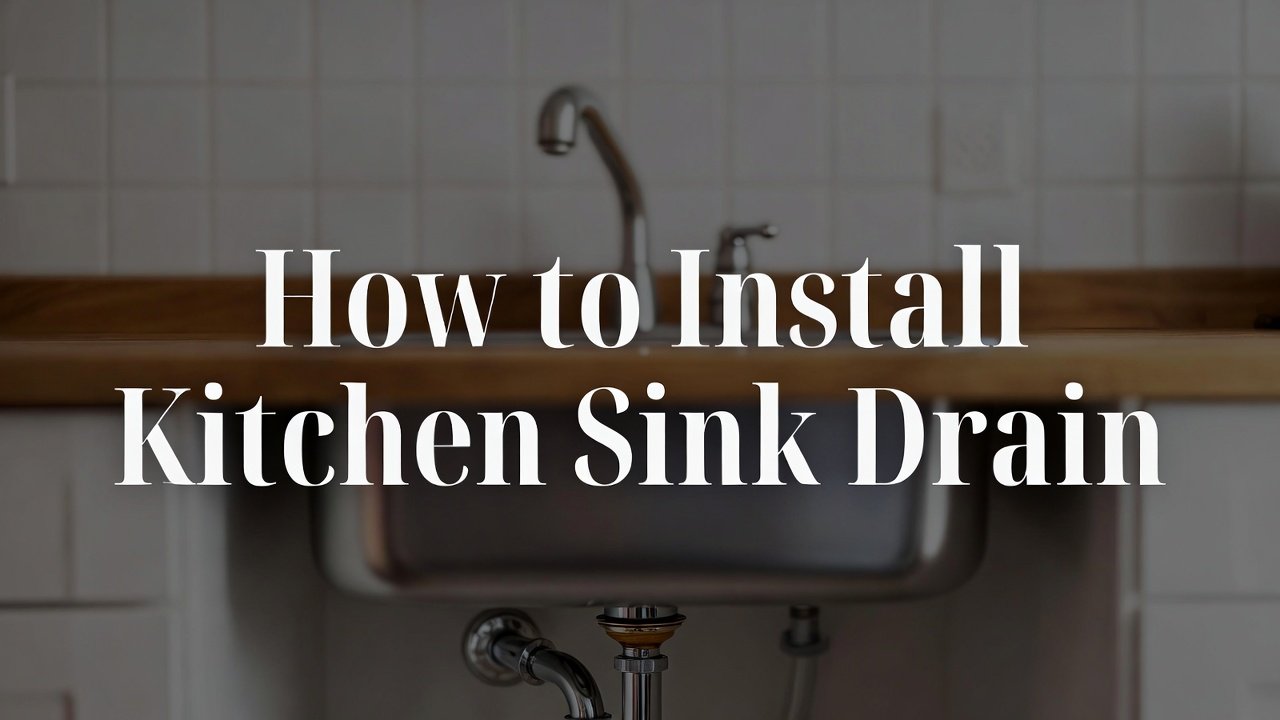 How to Install Kitchen Sink Drain