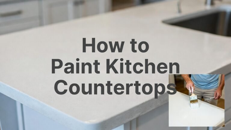 How to Paint Kitchen Countertops