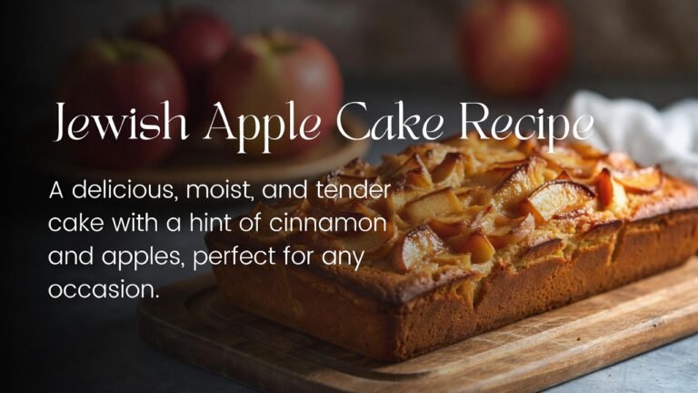 Jewish Apple Cake Recipe