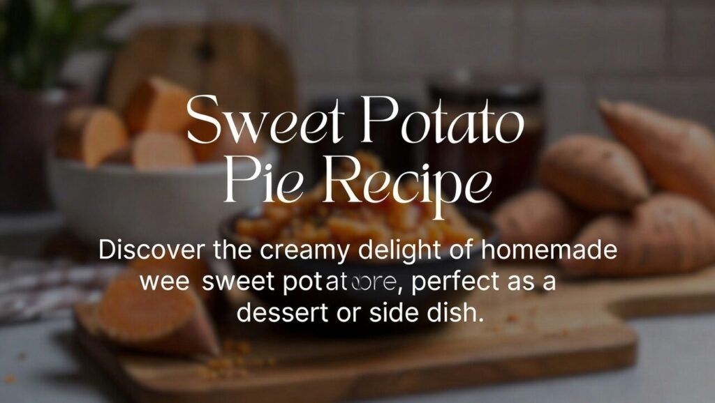 Sweet Potato Pie Recipe