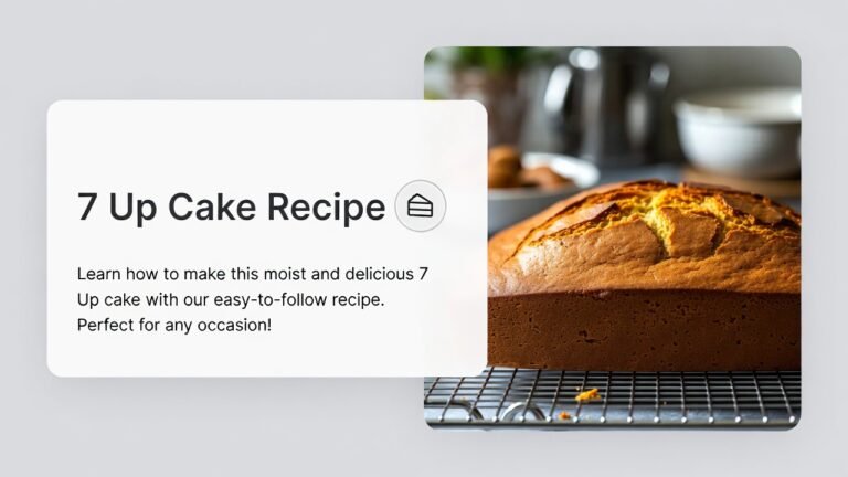 7 Up Cake Recipe