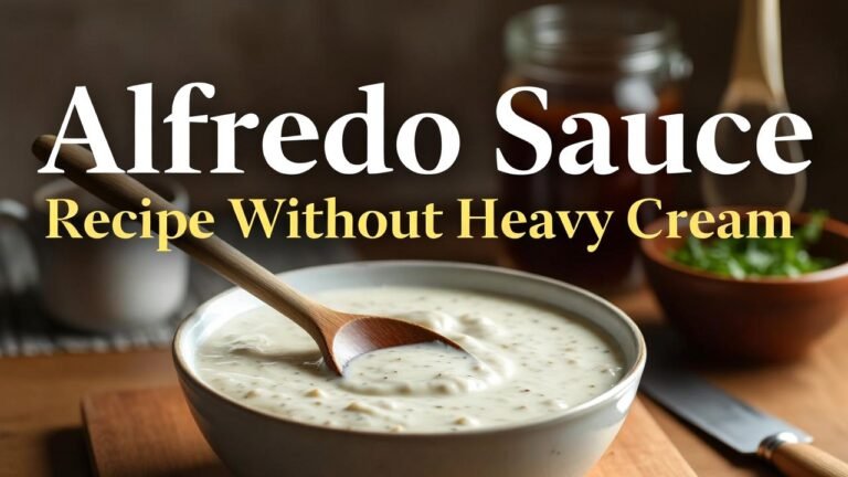 Alfredo Sauce Recipe Without Heavy Cream