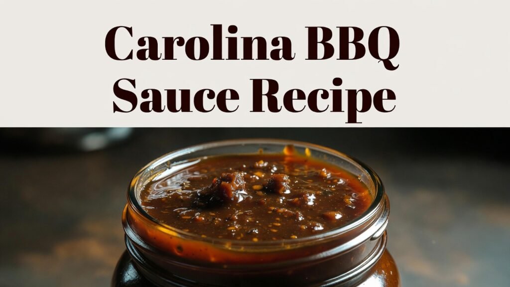 Carolina Bbq Sauce Recipe
