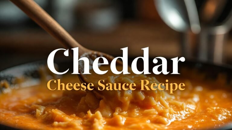 Cheddar Cheese Sauce Recipe