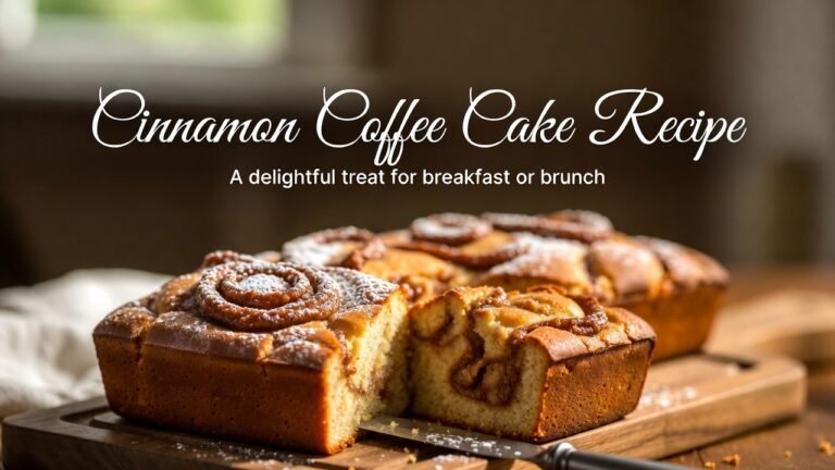 Cinnamon Coffee Cake Recipe