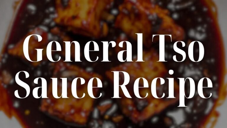 General Tso Sauce Recipe