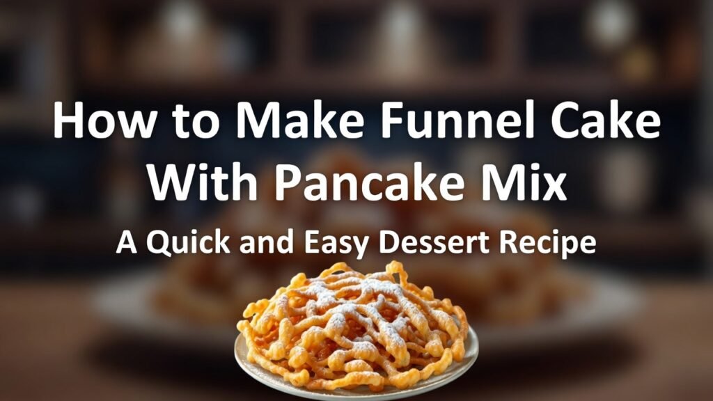 How to Make Funnel Cake With Pancake Mix