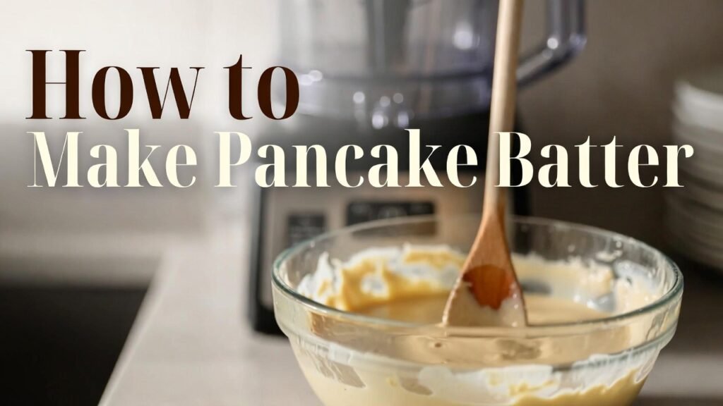 How to Make Pancake Batter