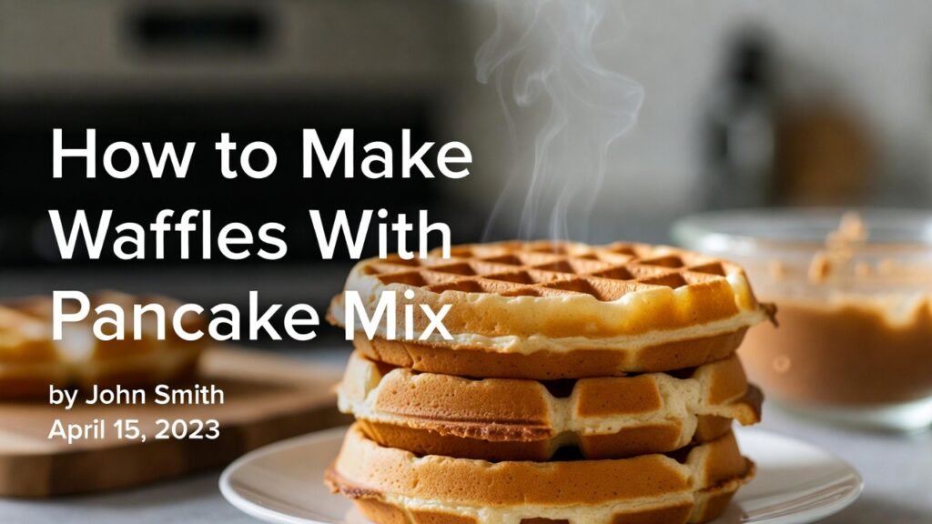 How to Make Waffles With Pancake Mix