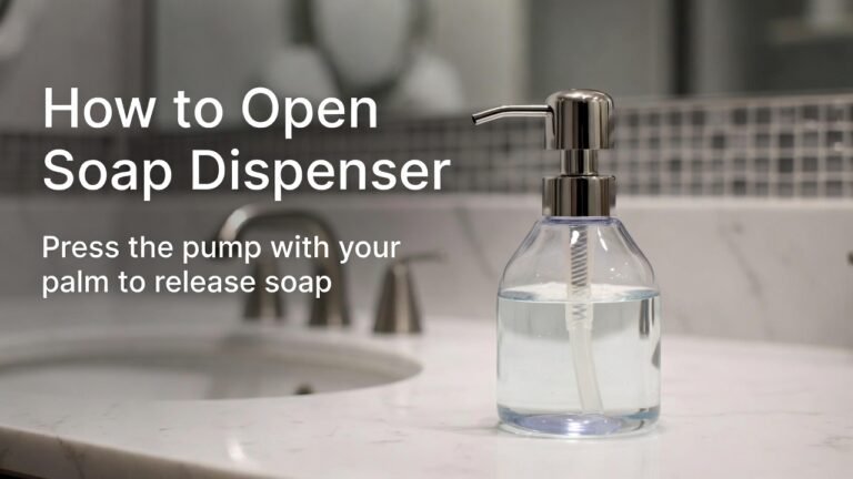 How to Open Soap Dispenser