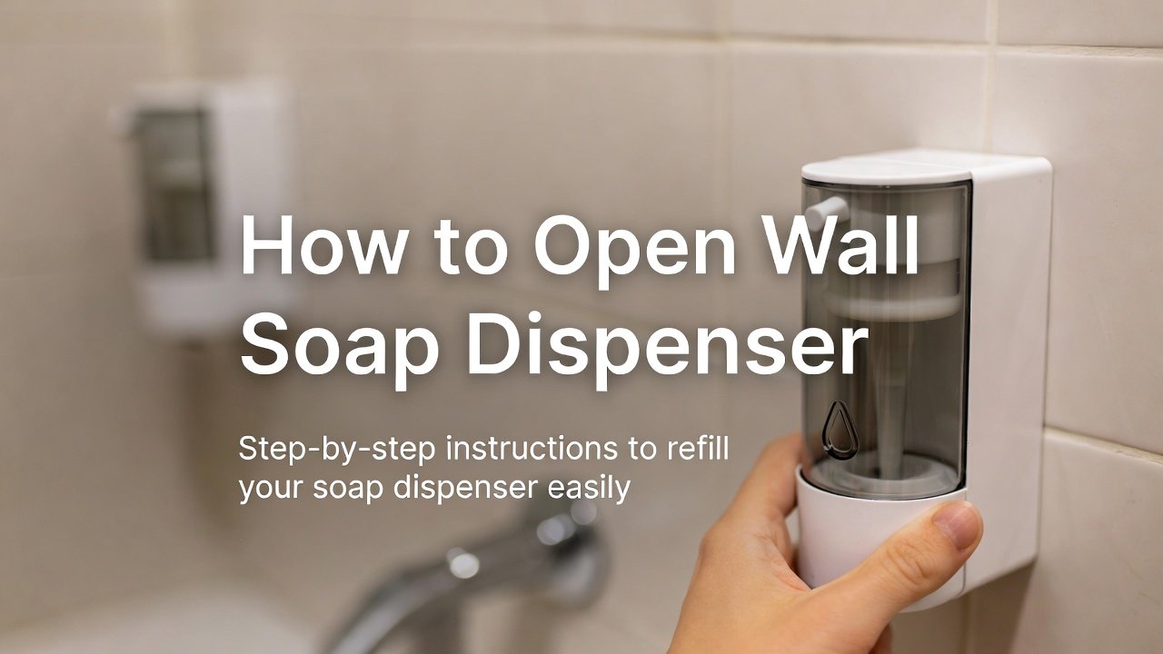 How to Open Wall Soap Dispenser
