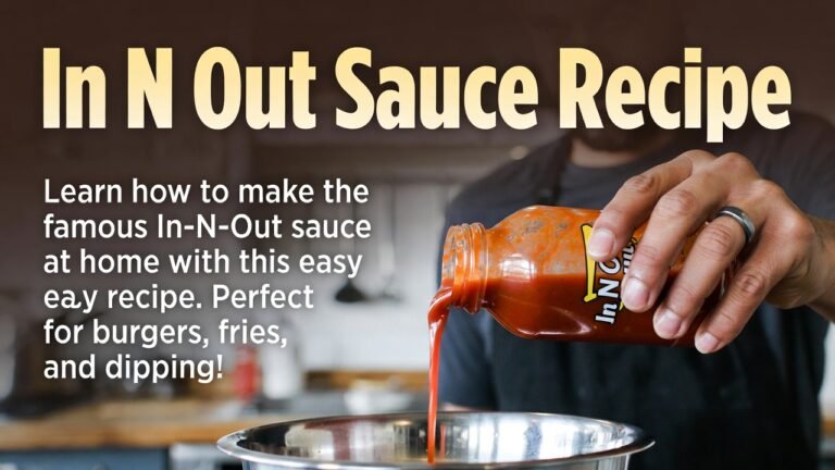 In N Out Sauce Recipe