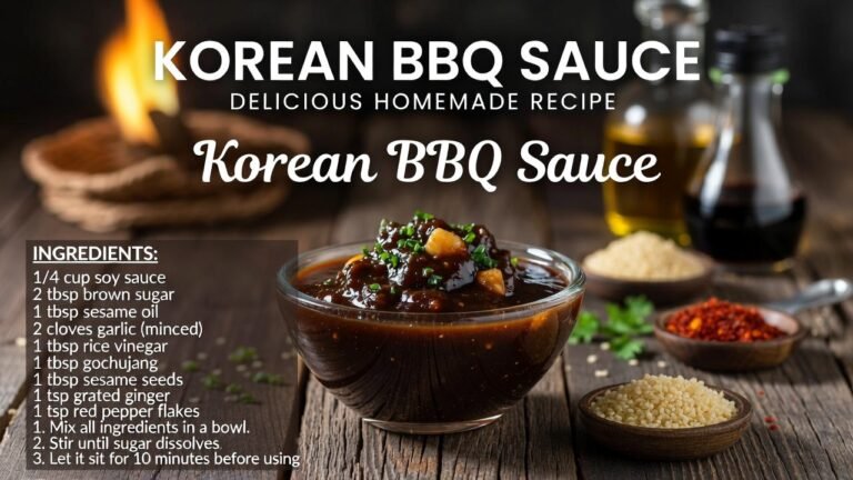 Korean Bbq Sauce Recipe