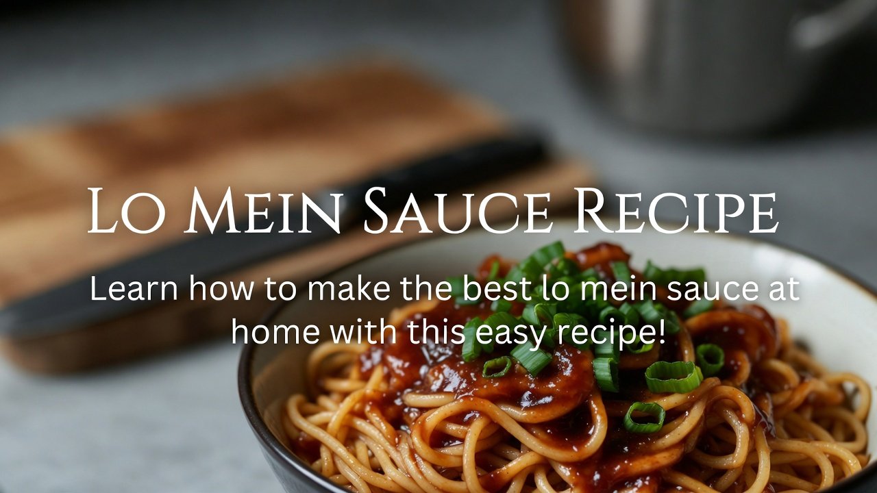 Lo Mein Sauce Recipe