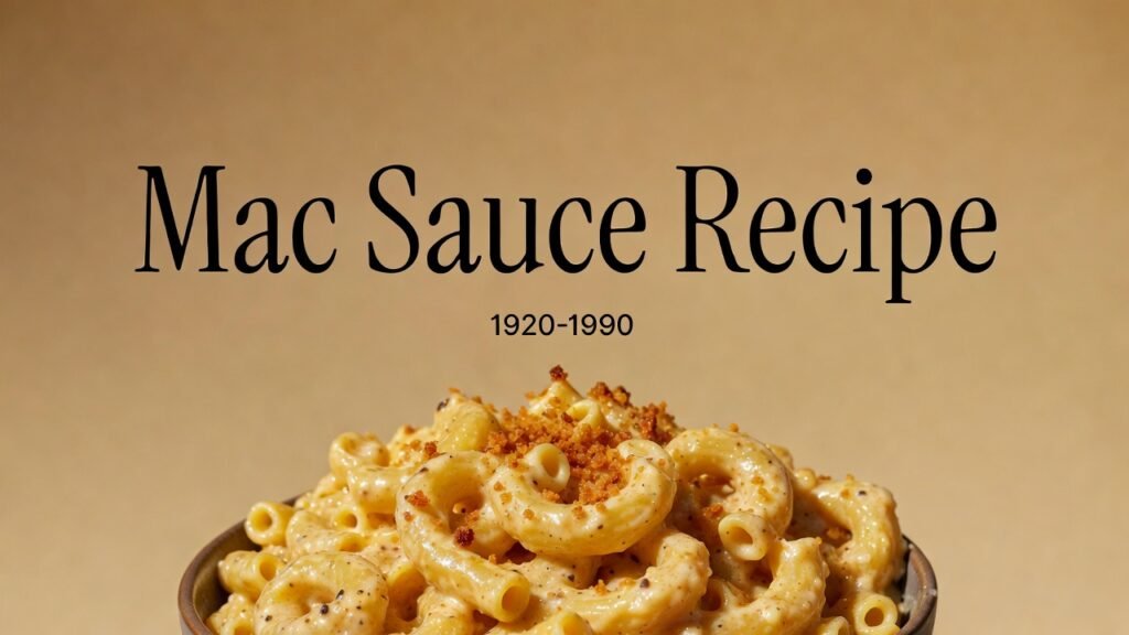 Mac Sauce Recipe