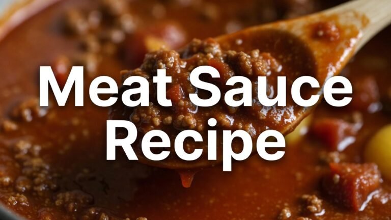 Meat Sauce Recipe