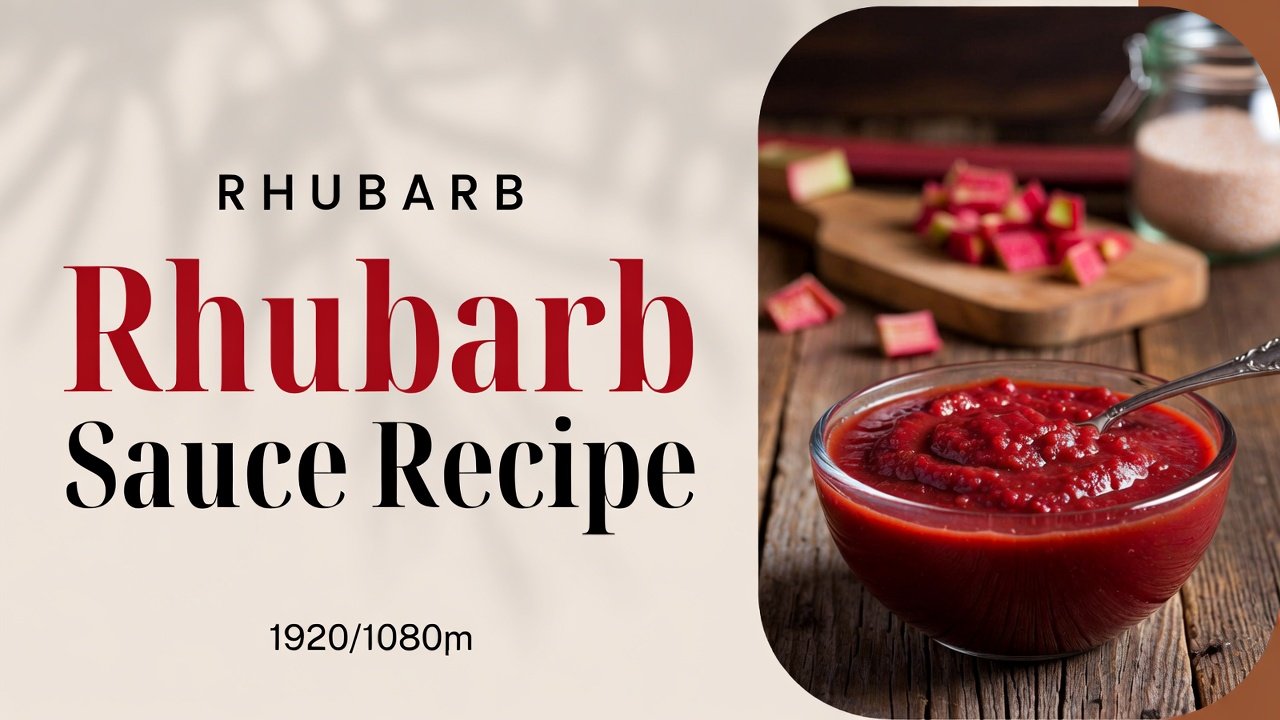 Rhubarb Sauce Recipe