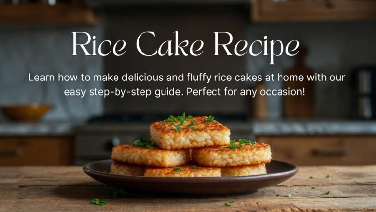Rice Cake Recipe