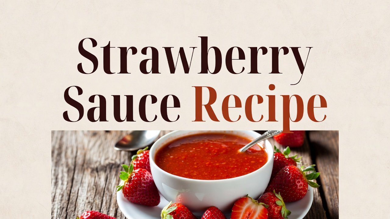 Strawberry Sauce Recipe