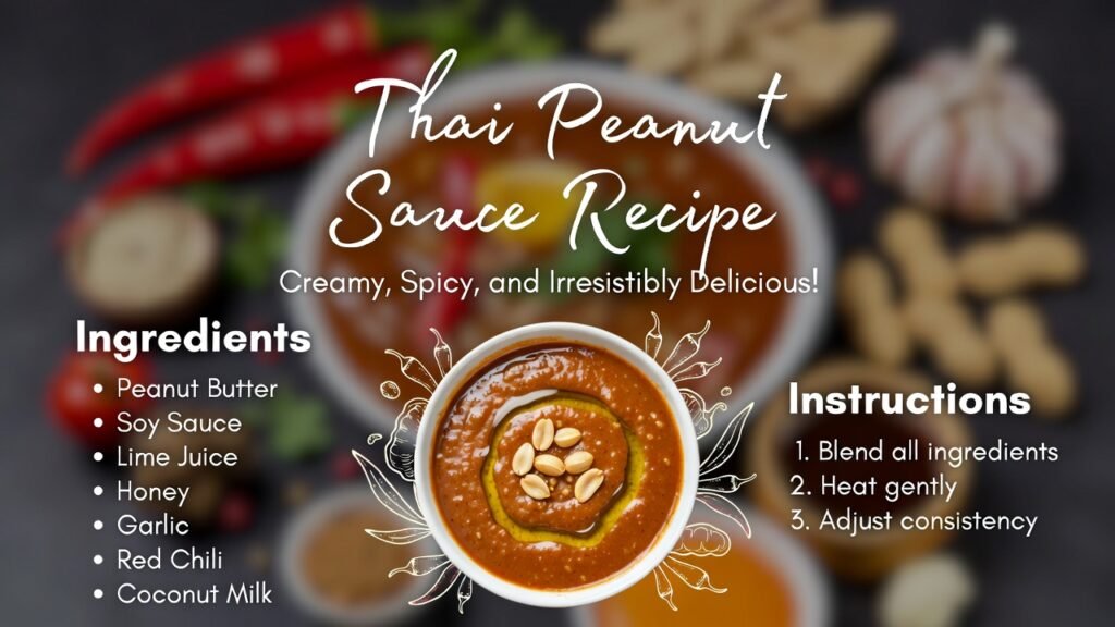 Thai Peanut Sauce Recipe