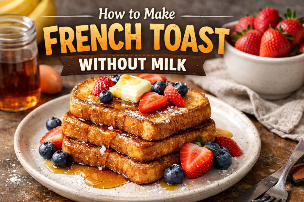 How to Make French Toast Without Milk