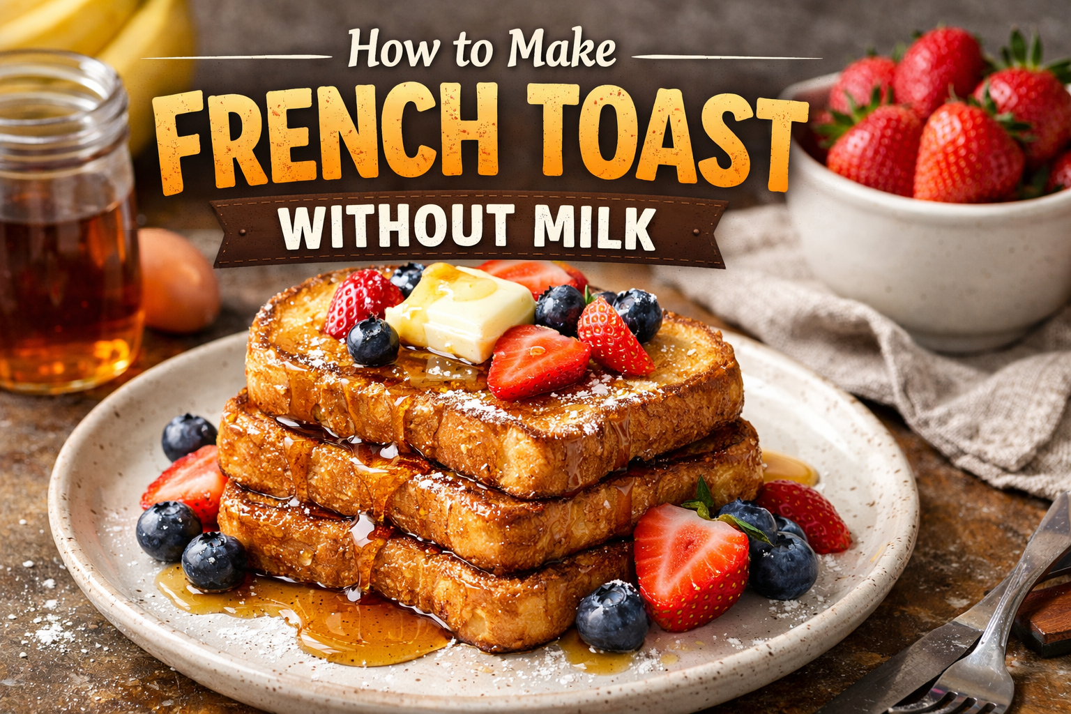 How to Make French Toast Without Milk
