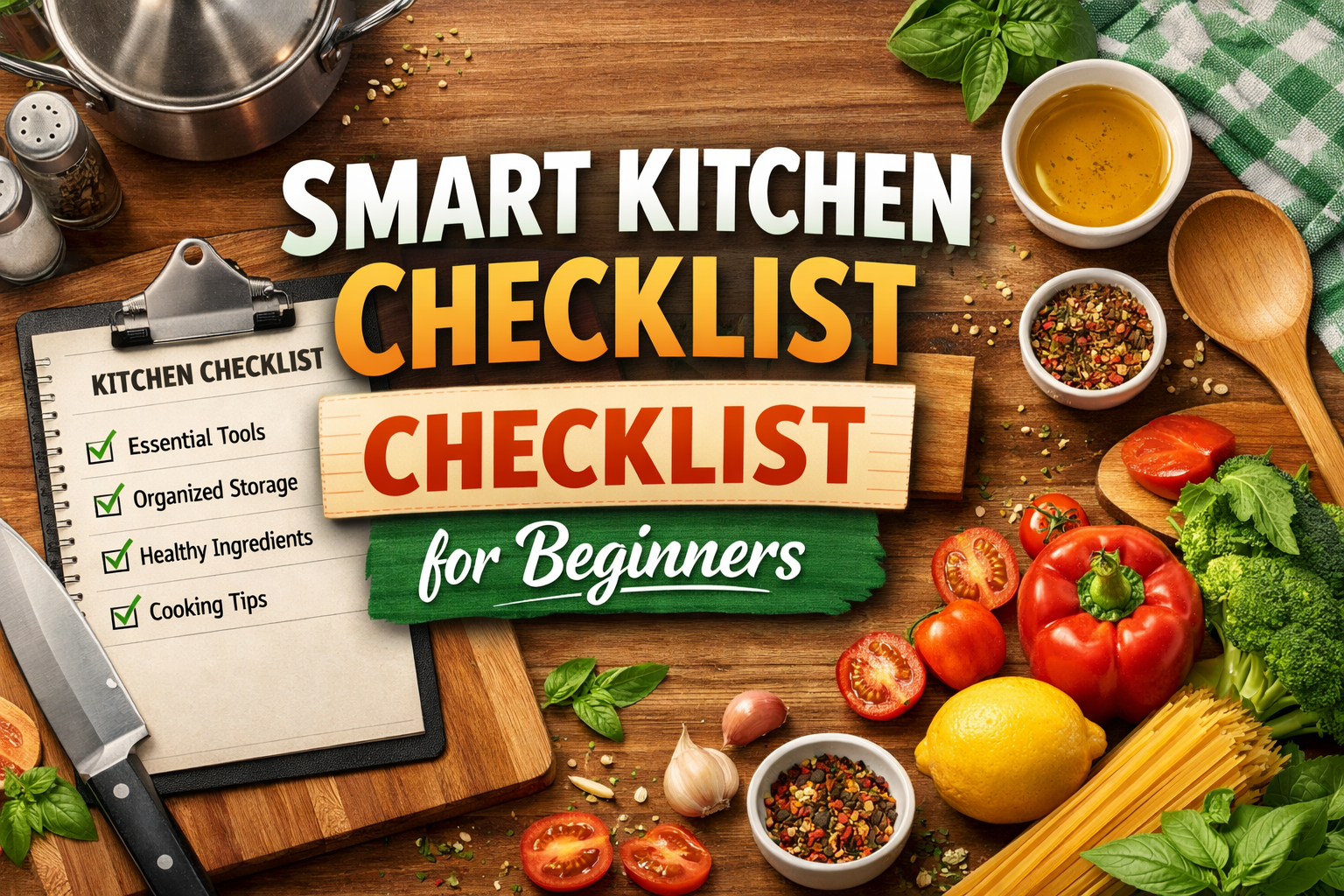 Smart Kitchen Checklist for Beginners