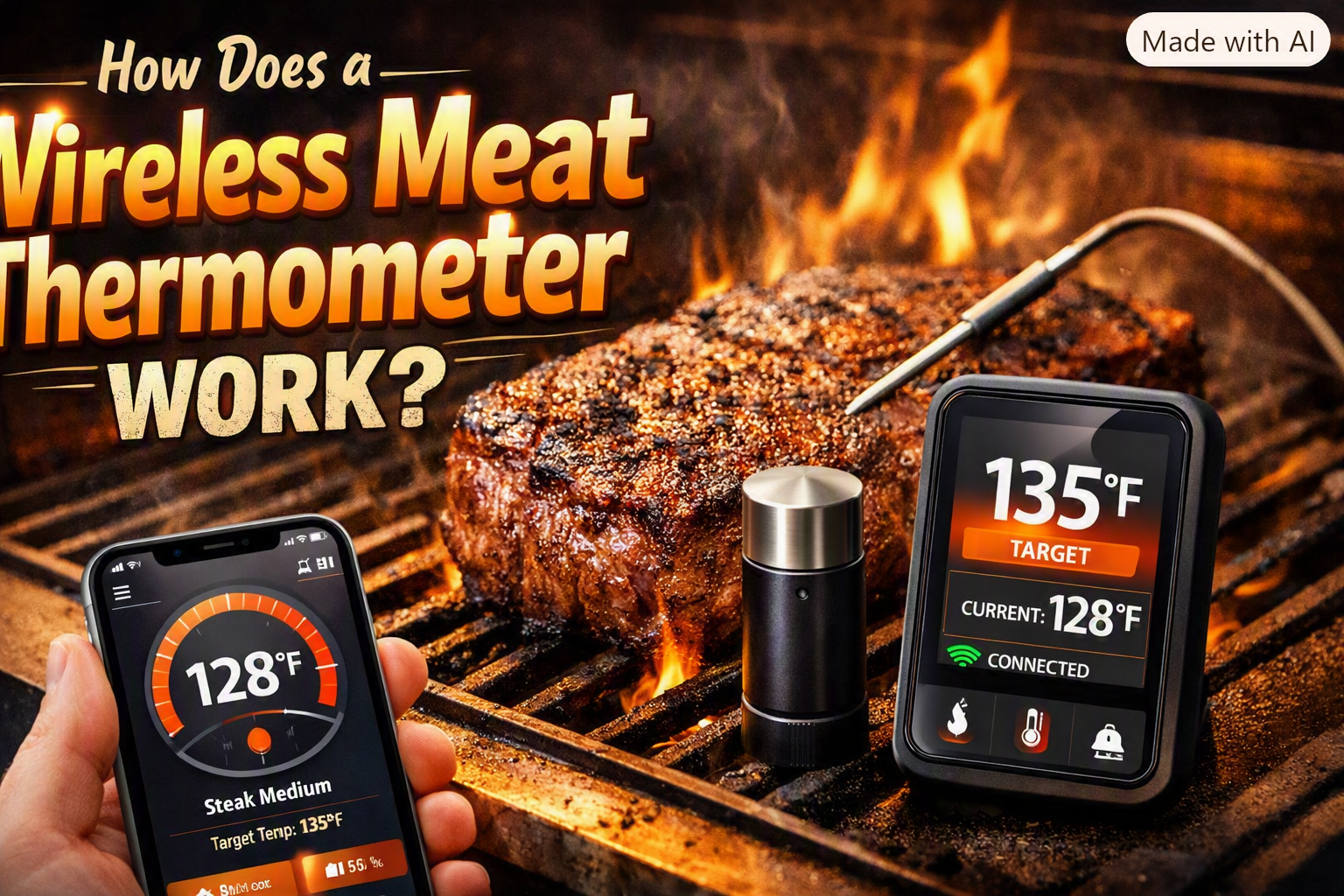 How Does a Wireless Meat Thermometer Work